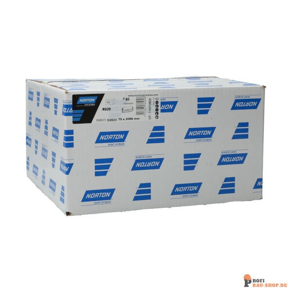 nortonschleifmittel/NORTON_schleifmittel_69957350800 Narrow Belts Norton R929 75.00x2000 GRIT 80_138331